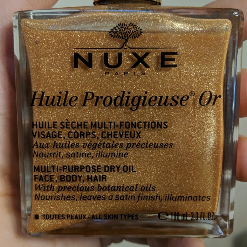 NUXE shimmer body oil